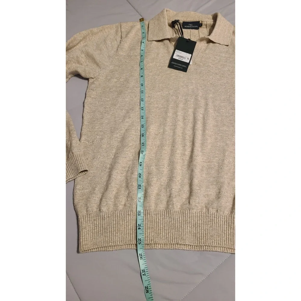 New $158 Rodd & Gunn 100% Australian Cotton In Beige Natural Sweater Size Small